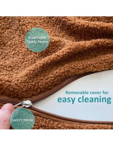 Sofá Infantil Plegable MOONBEEKI Oso Marrón 40.6x50.8 cm