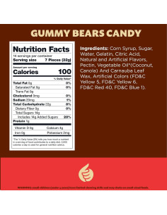 Caramelos Gummi Bears ILIKE! 0.45 kg Sabores Frutas Variadas 2