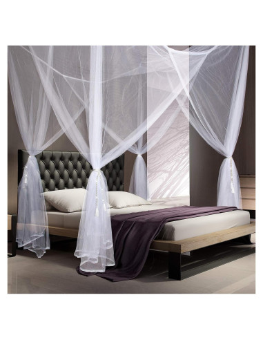 Cortina Mosquitera de Cama Tatuo 210x190x240 cm Blanca