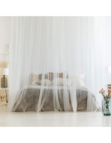 Cortina Mosquitera de Cama Tatuo 210x190x240 cm Blanca