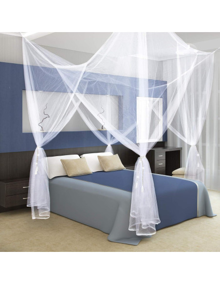 Cortina Mosquitera de Cama Tatuo 210x190x240 cm Blanca