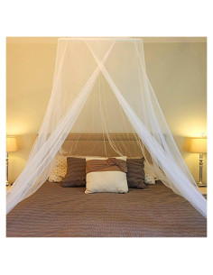 Red de Mosquito AILELAN Circular 259cm para Cama Individual a King