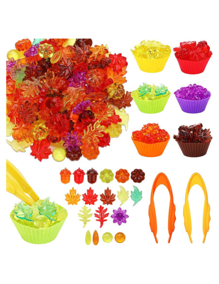 Hotop Bin Sensorial Otoño 214 Piezas Juguete Motricidad Fina