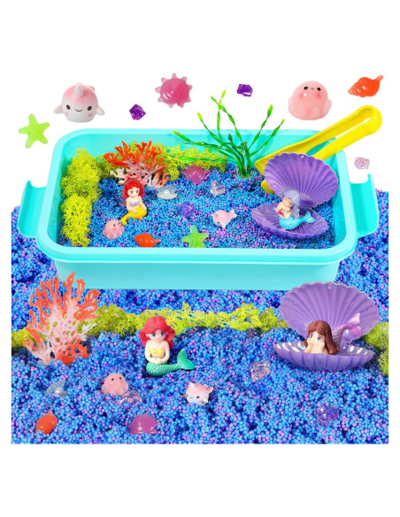 Kit Sensorial Oceánico Carolart con Bolas de Espuma y Almacenaje