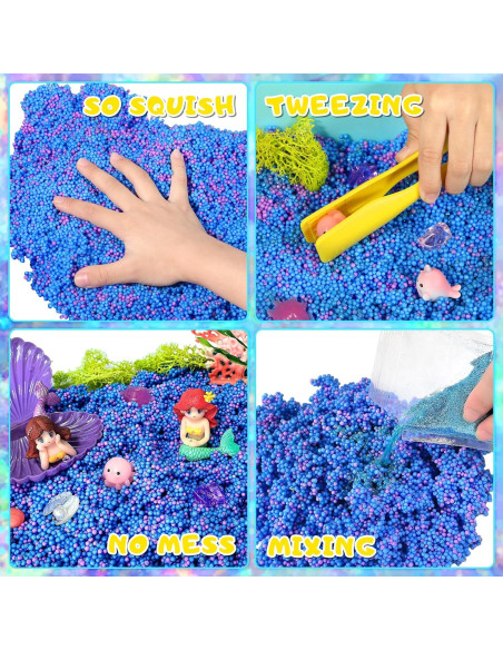 Kit Sensorial Oceánico Carolart con Bolas de Espuma y Almacenaje