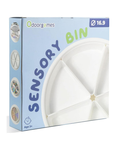 Bandeja Sensorial Redonda Odoorgames 42.9 cm con Tapa