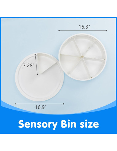 Bandeja Sensorial Redonda Odoorgames 42.9 cm con Tapa