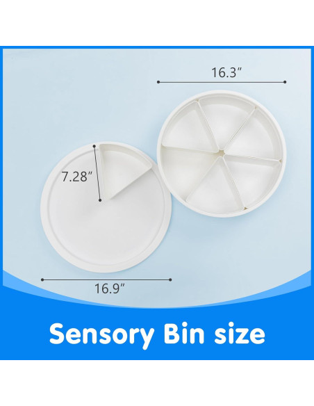 Bandeja Sensorial Redonda Odoorgames 42.9 cm con Tapa