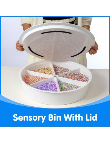 Bandeja Sensorial Redonda Odoorgames 42.9 cm con Tapa