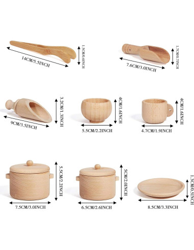 Caja Sensorial Montessori de Madera para Niños 36 meses+