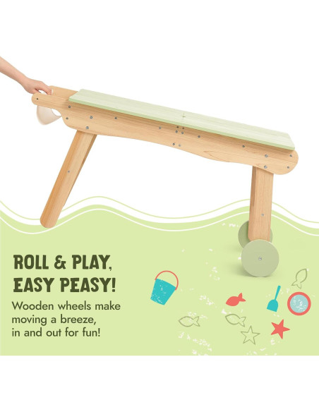 Mesa de Picnic 3 en 1 Giant Bean para Niños con Sombrilla Mesa de Picnic 3 en 1 Giant Bean para Niños con Sombrilla