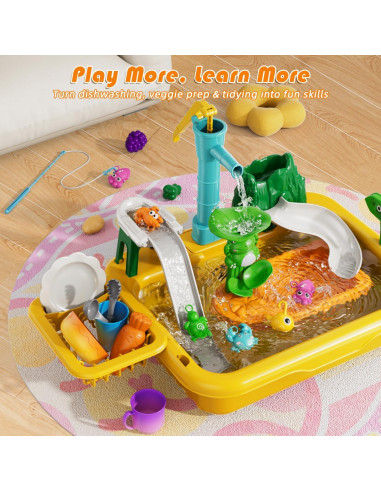 Mesa de Agua para Pesca Ysityum 52x34 cm para Niños 3+