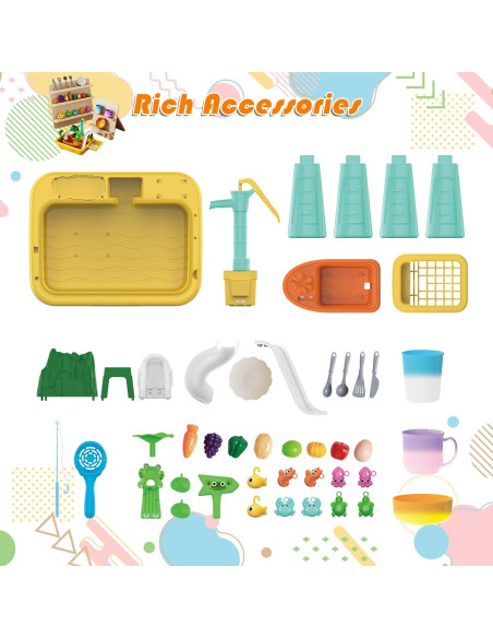 Mesa de Agua para Pesca Ysityum 52x34 cm para Niños 3+