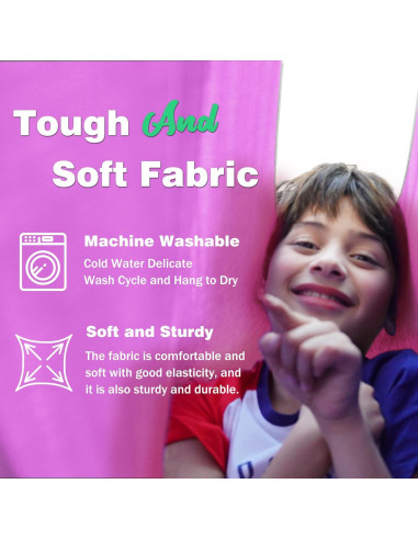 Columpio Sensorial Lizznoe Púrpura 2.79x1.55m para Niños