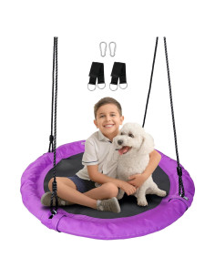 Columpio Plato JUNGLE WELL 100cm Impermeable 900D Púrpura