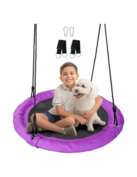 Columpio Plato JUNGLE WELL 100cm Impermeable 900D Púrpura