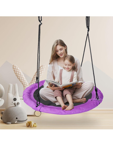 Columpio Plato JUNGLE WELL 100cm Impermeable 900D Púrpura