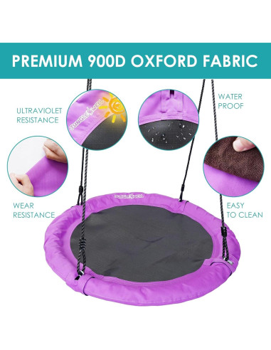 Columpio Plato JUNGLE WELL 100cm Impermeable 900D Púrpura