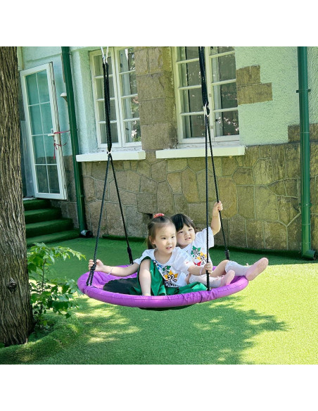 Columpio Plato JUNGLE WELL 100cm Impermeable 900D Púrpura