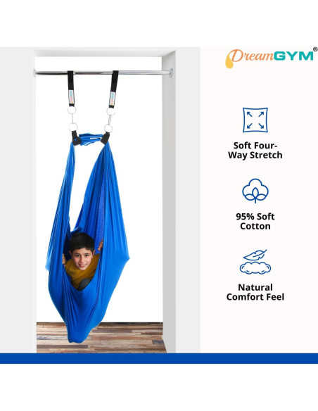 Columpio Sensorial DreamGYM para Puerta Azul - 99.79 kg