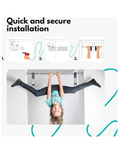 Columpio Sensorial DreamGYM para Puerta Azul - 99.79 kg