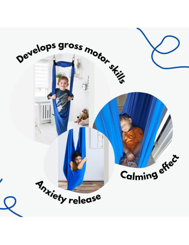 Columpio Sensorial DreamGYM para Puerta Azul - 99.79 kg