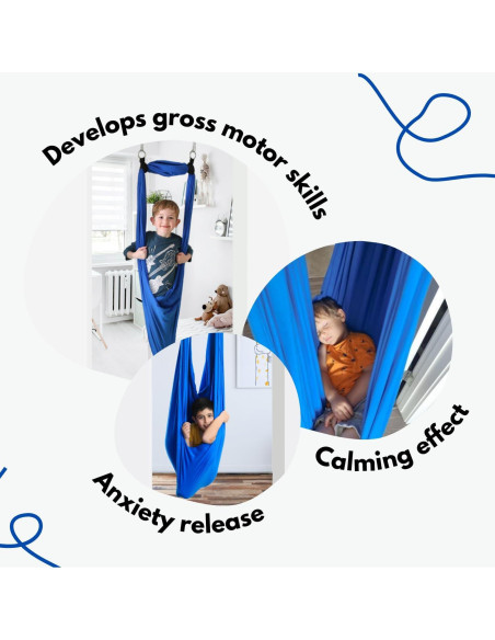 Columpio Sensorial DreamGYM para Puerta Azul - 99.79 kg