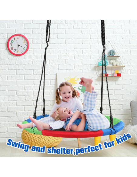 Columpio de Plato Colgante Liliful 99 cm para Niños - 272 kg