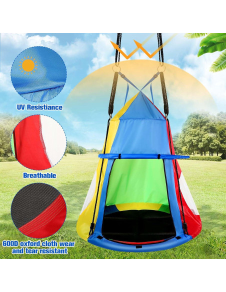 Columpio de Plato Colgante Liliful 99 cm para Niños - 272 kg