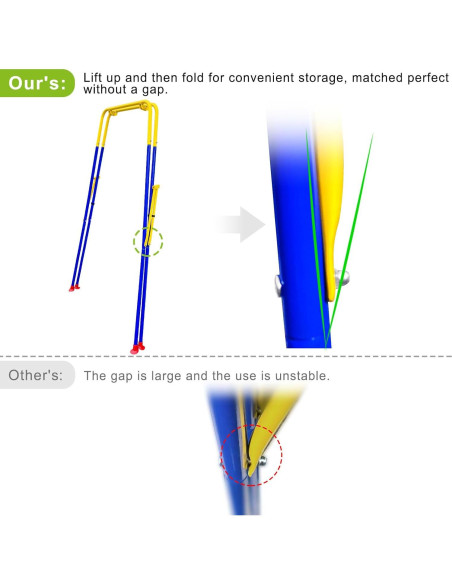 Columpio para Niños SELEWARE Plegable Elefante Negro 7.15 kg
