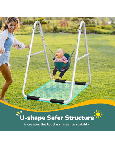 Columpio Plegable para Niños Hapfan - Soporte Metalico 9kg