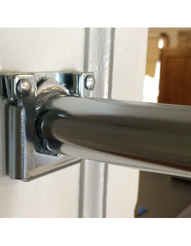 Columpio de Puerta DreamGYM con Barra de Trapecio y Anillos Rojos