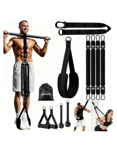 Bandas de Asistencia para Dominadas GlamFlex Ajustables 34 kg