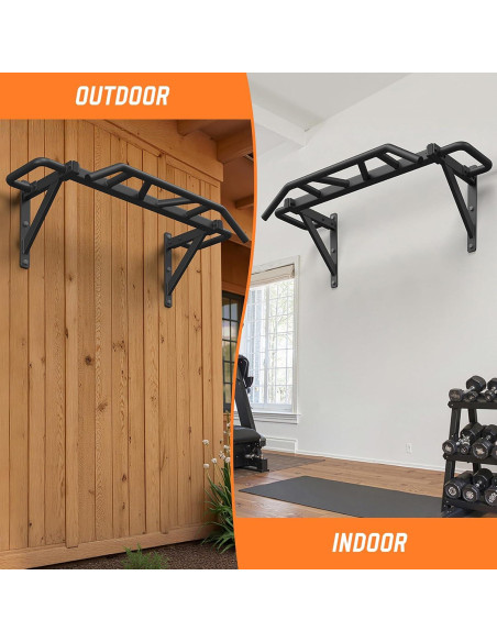 Barra de Dominadas Jusgym Montada en Pared 272 kg 14 Posiciones