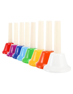 Campanas de Mano de Metal Tosnail 8 Notas Coloridas 0.68 kg