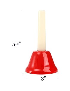 Campanas de Mano de Metal Tosnail 8 Notas Coloridas 0.68 kg 2