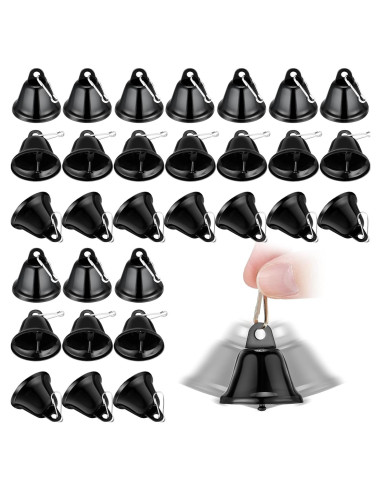 30 Campanas de Latón Pequeñas Gejoy para Manualidades 4.2x3.8cm
