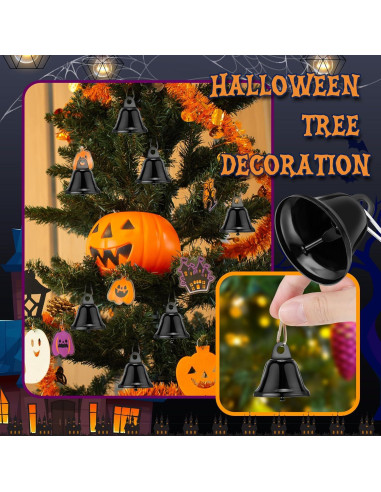 30 Campanas de Latón Pequeñas Gejoy para Manualidades 4.2x3.8cm