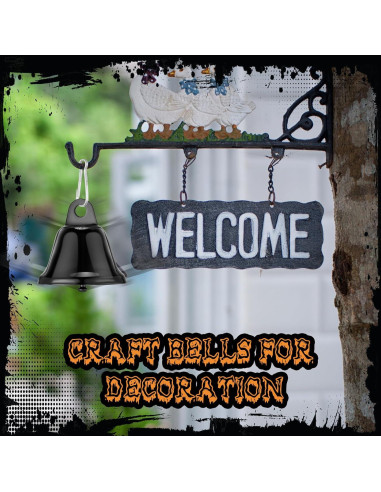 30 Campanas de Latón Pequeñas Gejoy para Manualidades 4.2x3.8cm