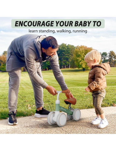 Bicicleta de Equilibrio Phobby para Bebés 12-24 Meses Verde
