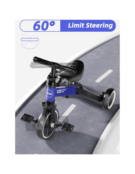 Bicicleta Triciclo 5 en 1 XJD para Niños 1-3 Años Ajustable