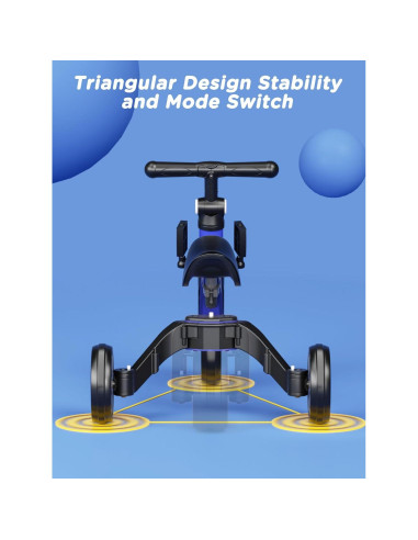 Bicicleta Triciclo 5 en 1 XJD para Niños 1-3 Años Ajustable