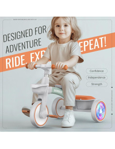 Triciclo SEREED Colorido para Niños 2 a 5 Años Ajustable 2