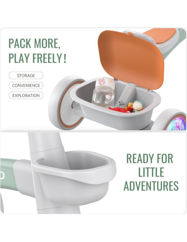 Triciclo SEREED Colorido para Niños 2 a 5 Años Ajustable