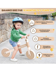 Bicicleta de Equilibrio Takeeyce para Niños 18 Meses a 5 Años 2