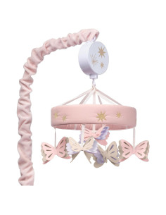 Móvil Musical para Cuna Lambs & Ivy Mariposas Rosa 21.6x68.6cm