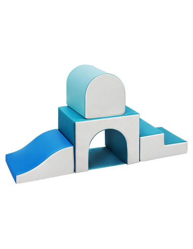 Bloques de Escalada de Espuma Sumbababy 4 Piezas con Túnel