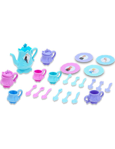 Juego de té Frozen Disney - 26 piezas con tetera y tazas