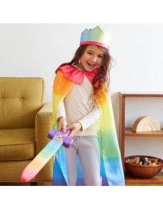 Capa Arcoíris Sarah's Silks para Niños 3 a 8 Años - Seda Pura 2