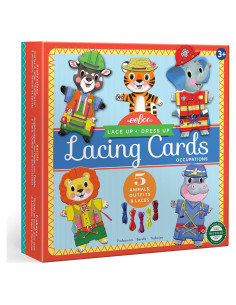 Tarjetas de Enhebrado para Vestir eeBoo - 5 Personajes y Atuendos